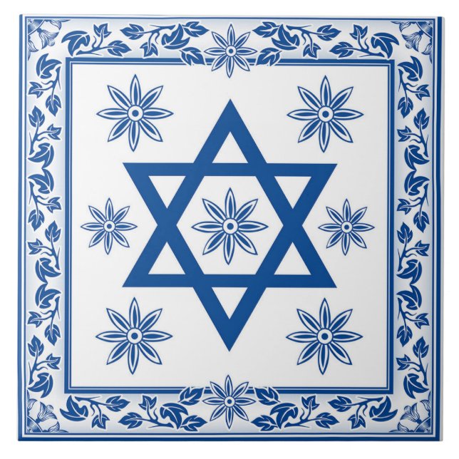 De Cerâmica Magen David - Azulejo Cerâmico David Star - Azulej (Frente)