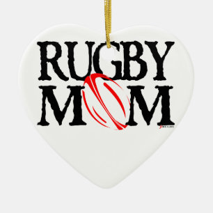 De Cerâmica Mamã do rugby - ornamento