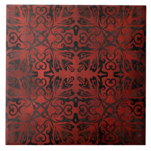 De Cerâmica mandala preto romântico elegante azulejo cerâmico