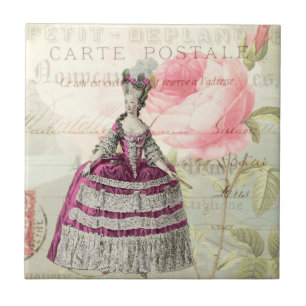 De Cerâmica Marie Antoinette French Accent Azulejo cerâmico