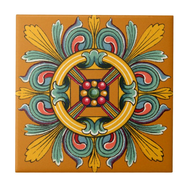De Cerâmica Marigold Victorian Azulejo (Frente)