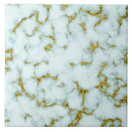 De Cerâmica Mármore Branco e Dourado| Azulejo cerâmico persona