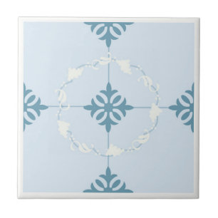 De Cerâmica Marroquino azul e branco azulejo modelado