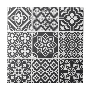 De Cerâmica Mediterrâneo Monocromático Azulejo Majólica Mosaic