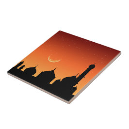 De Cerâmica Mesquita Silhouette Evening Sky - Azulejo cerâmico