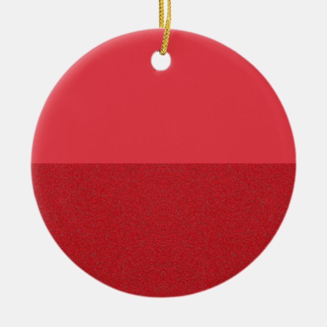 De Cerâmica Metade Vermelha Matar Metade do Ornamento Personal (Frente)