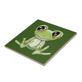 De Cerâmica Meu Outro Azulejo Cerâmico do Sapo Verde Amigo