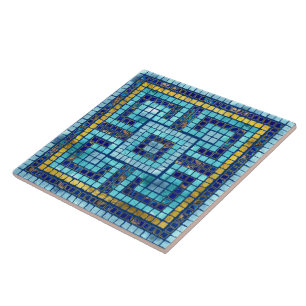 De Cerâmica Mosaico Azulejo Grego Meander Key