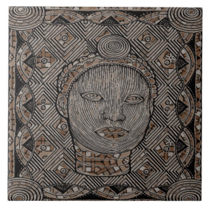 De Cerâmica Mulher do azulejo cerâmico da foto do tribo