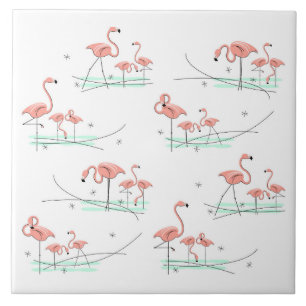 De Cerâmica Multi azulejo dos flamingos