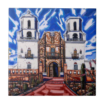 "Na Asas do Céu, San Xavier" Azulejo