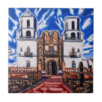 De Cerâmica "Na Asas do Céu, San Xavier" Azulejo