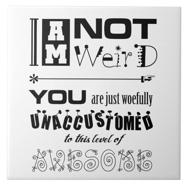 De Cerâmica Não sou um Azulejo estranho (Frente)