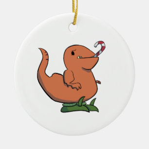 De Cerâmica Natal Deinonychus com ornamento dos montantes