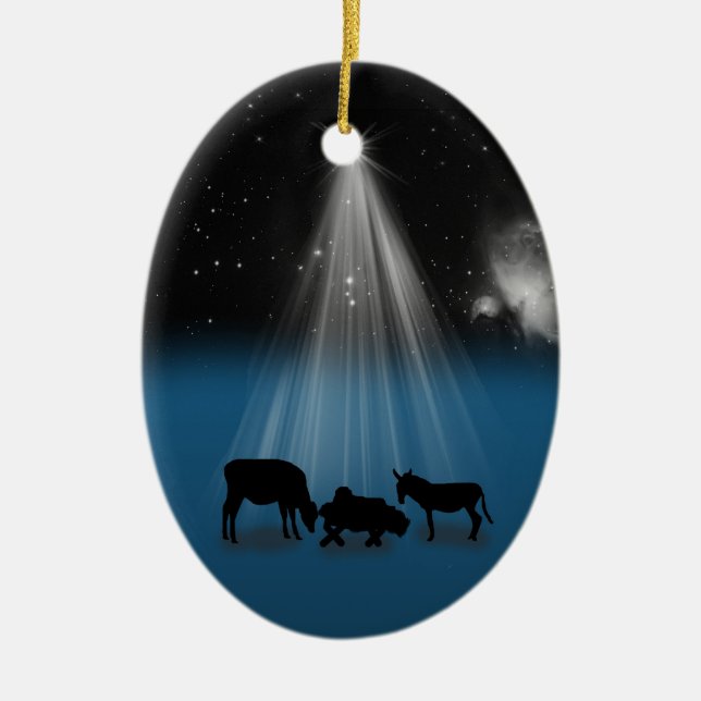 De Cerâmica Natal, religioso, natividade, estrelas, ornamento (Frente)