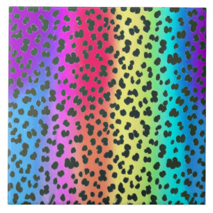 De Cerâmica Neon rainbow Leopardo Azulejo cerâmico