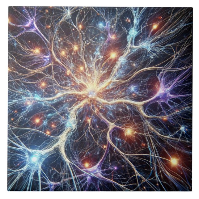 De Cerâmica Neurônios Azulejo cerâmico (Frente)