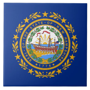 De Cerâmica New Hampshire State Flag Azulejo