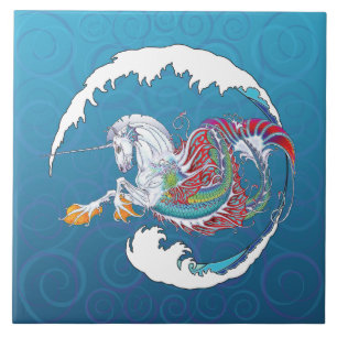 De Cerâmica Ninho 2017 do vison Hippicorn 6" azulejo