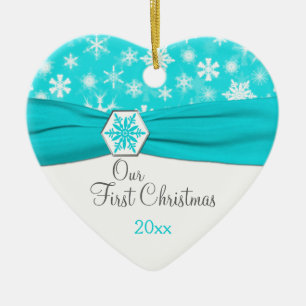 De Cerâmica Nosso primeiro ornamento da lembrança do Natal