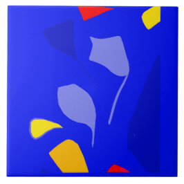 De Cerâmica Nota azul Azulejo cerâmico pequeno (4,25" x 4,25")