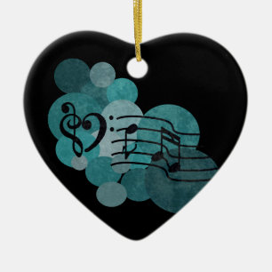 De Cerâmica Notas da música & decoração do ornamento das