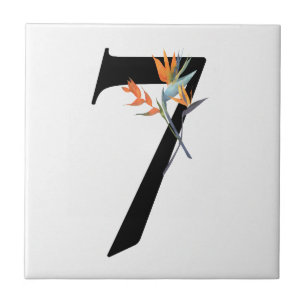 De Cerâmica Numerário 7 Flores Tropicais Azulejo cerâmico