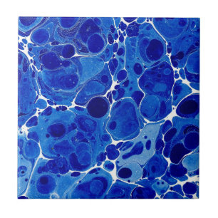 De Cerâmica O azul acena o azulejo da espuma do mar