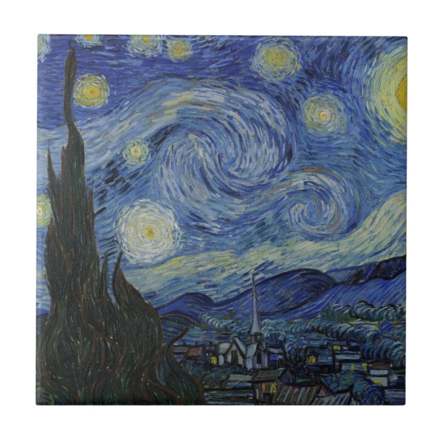 De Cerâmica O Azulejo da Noite Estrelada (Frente)