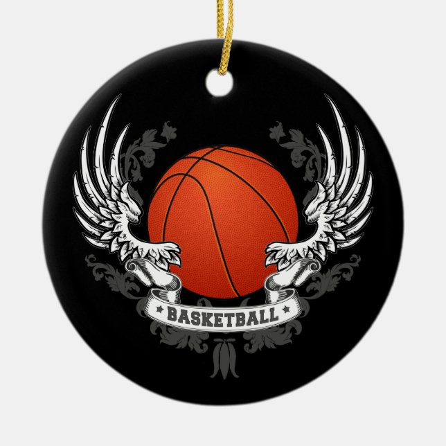 De Cerâmica O basquetebol voa o ornamento (Frente)