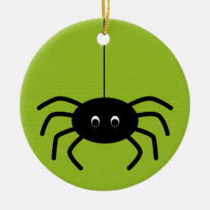 De Cerâmica O Dia das Bruxas listra o ornamento da aranha