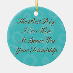 De Cerâmica o melhor prêmio que eu ganhei nunca no ornamento