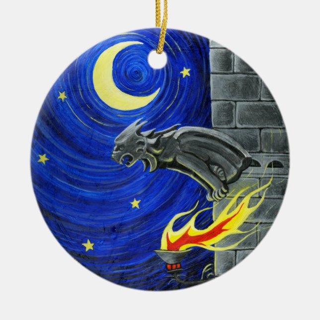 De Cerâmica O ornamento da árvore da gárgula (Frente)