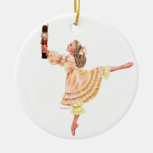 De Cerâmica O ornamento da lembrança do balé do Nutcracker c