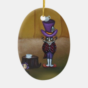 De Cerâmica O ornamento louco do Hatter