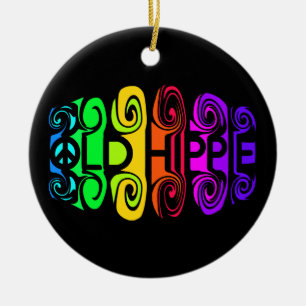 De Cerâmica O ornamento VELHO do HIPPIE, personaliza