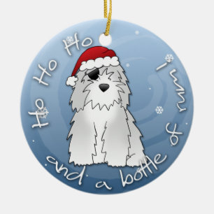 De Cerâmica O papai noel pirateia o ornamento inglês velho do