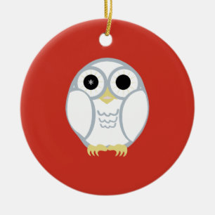 De Cerâmica o primeiro ornamento da coruja da neve