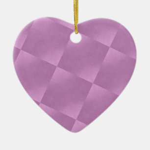 De Cerâmica O rosa esquadra o ornamento do coração