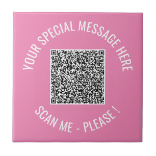 De Cerâmica O seu código QR Texto personalizado Azulejo cerâmi