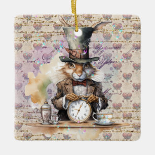 De Cerâmica O tema Alice no País das Maravilhas do Ornamento d