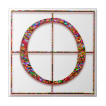 O Trajanus Red Custom Monograma Azulejo