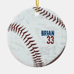 De Cerâmica o vintage denominou o ornamento da bola do basebol