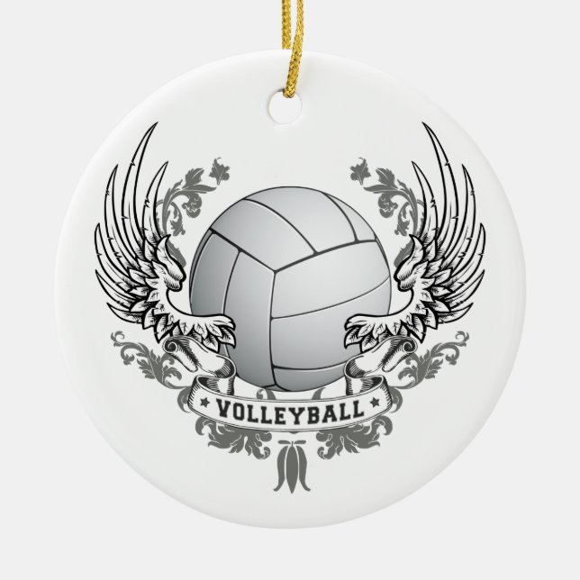 De Cerâmica O voleibol voa o ornamento (Frente)