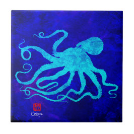 De Cerâmica Octopus 6 R - Azulejo cerâmico pequeno