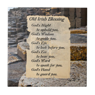 De Cerâmica Old Irish Blessing Giants Cauway Azulejo Irlanda