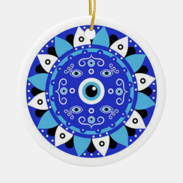 De Cerâmica Olho maléfico do ornamento JN (Frente)