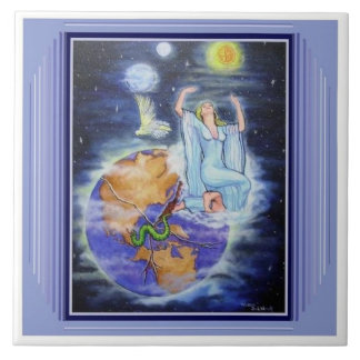 De Cerâmica Oração para um azulejo do planeta