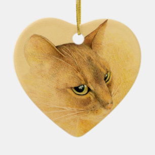 De Cerâmica Ornamento Abyssinian do gato