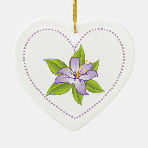 De Cerâmica Ornamento alfanumérico púrpura Lilac Lilac Stargaz
